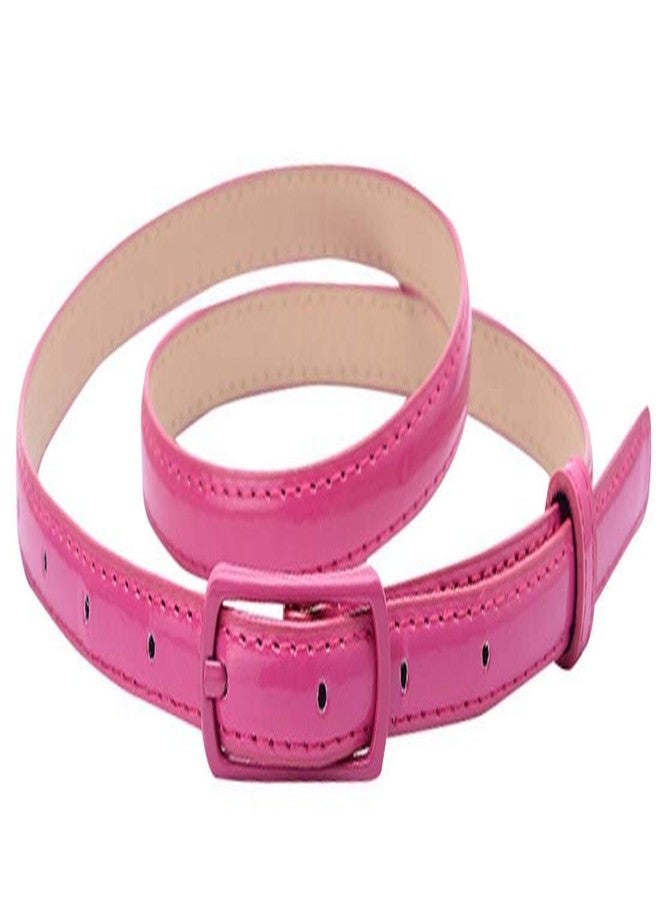 Selighting Women's Solid Color Faux Leather Skinny Belts for Dresses (One Size, Rose) - Image 1